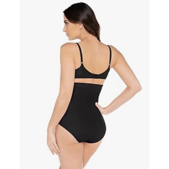 Brand New Miraclesuit Women's 2XL Black Instant Tummy Tuck High Waist Brief - Picture 2 of 7